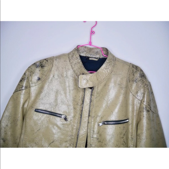 Martin Margiela cracked paint leather moto jacket - Picture 5 of 8